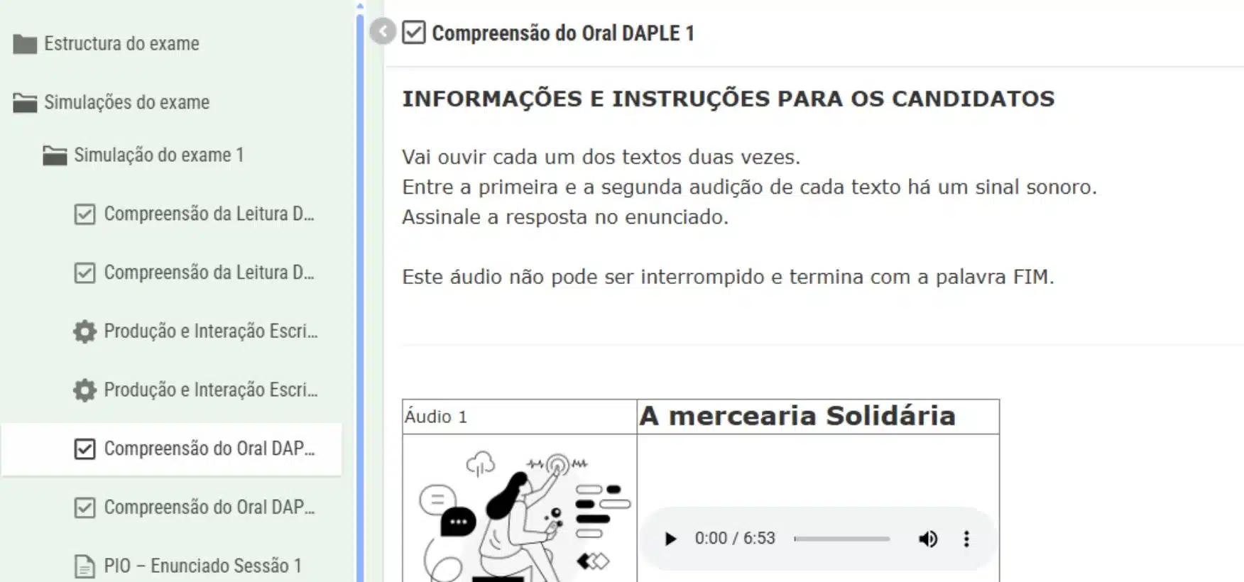 plataforma online para preparar examen CAPLE
